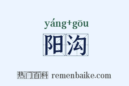 阳沟是什么意思的图片